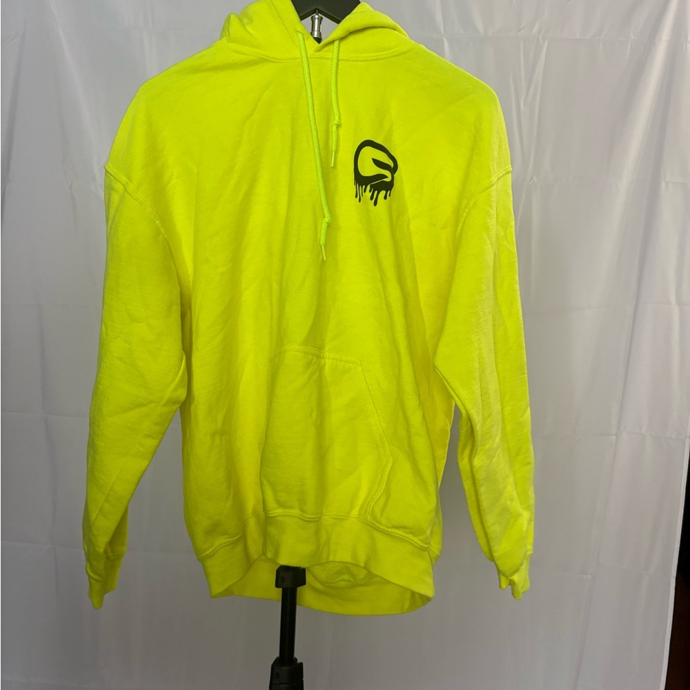 Neon Yellow Hoodie with CYCLEBAR logo